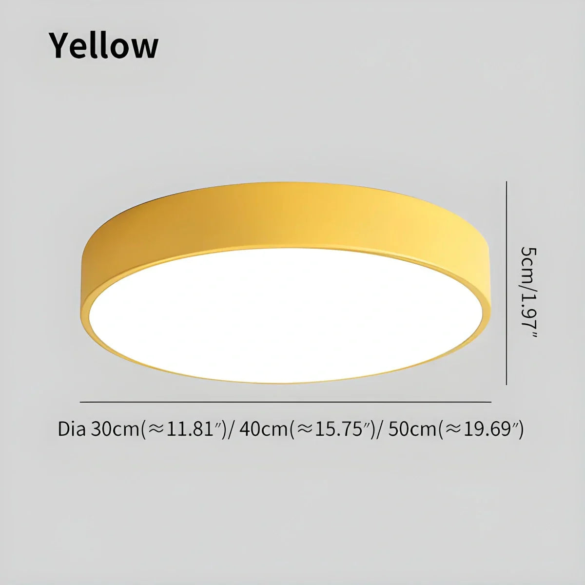 Platte LED Plafondlamp – Kleurrijk Design – Rond | Pastello