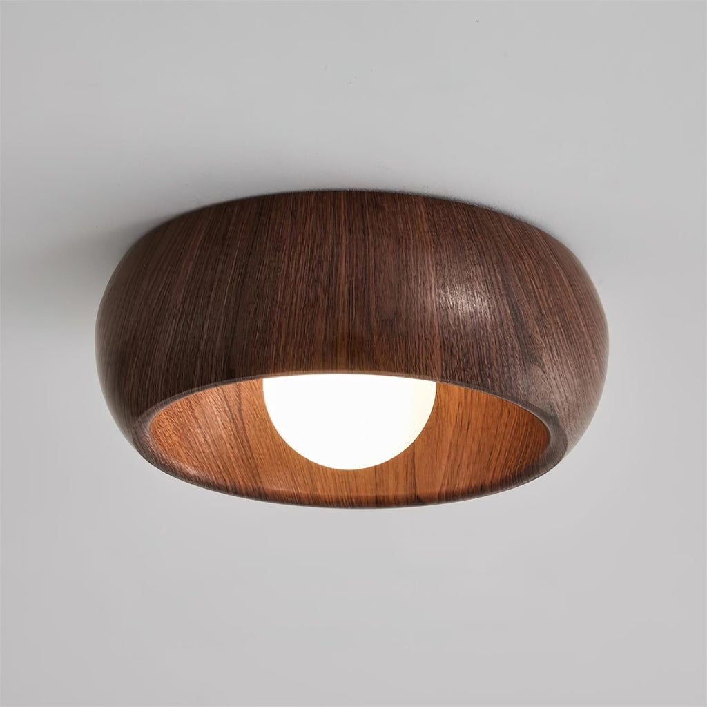 LED Plafondlamp Houtlook – Minimalistisch Design – Rond | Albonara