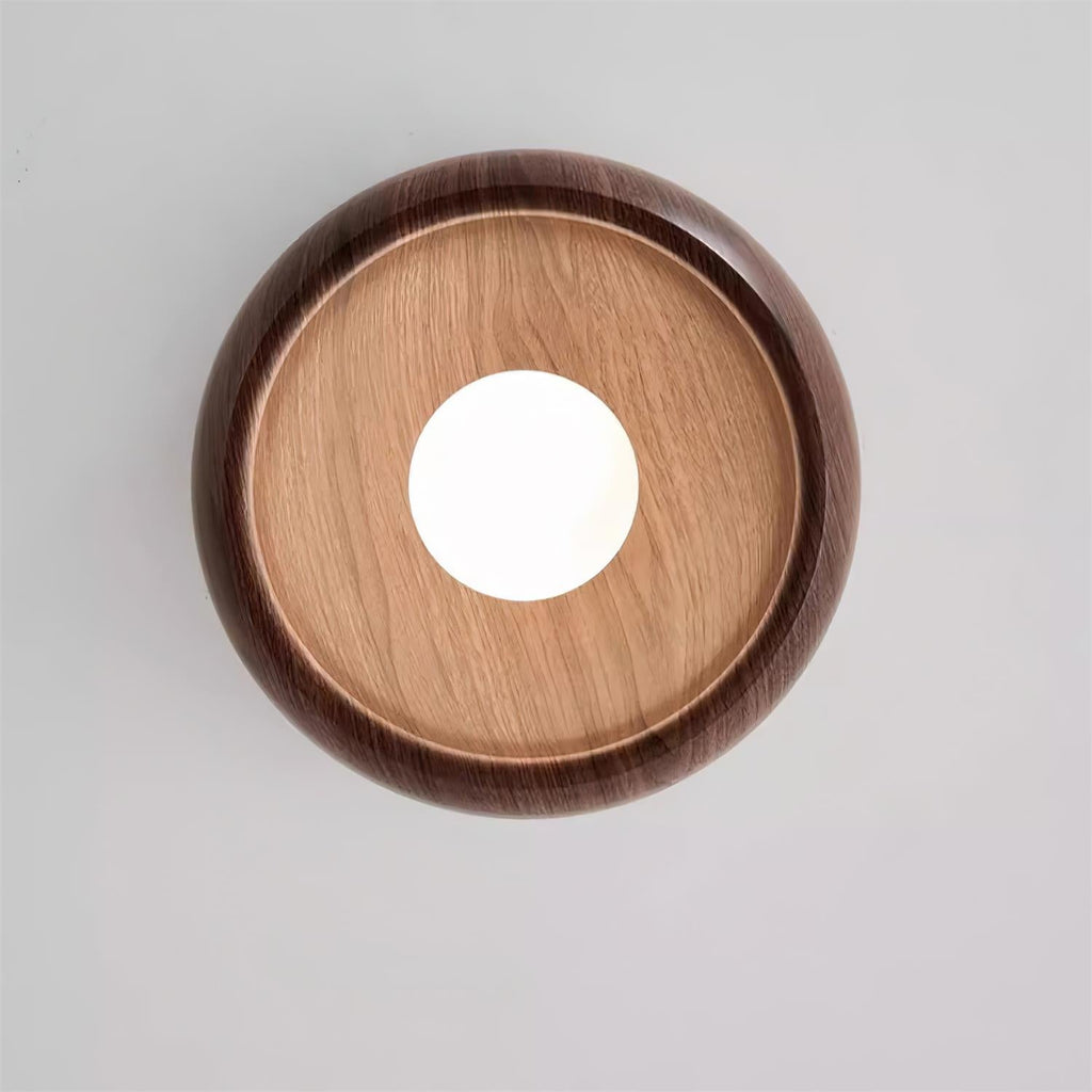 LED Plafondlamp Houtlook – Minimalistisch Design – Rond | Albonara