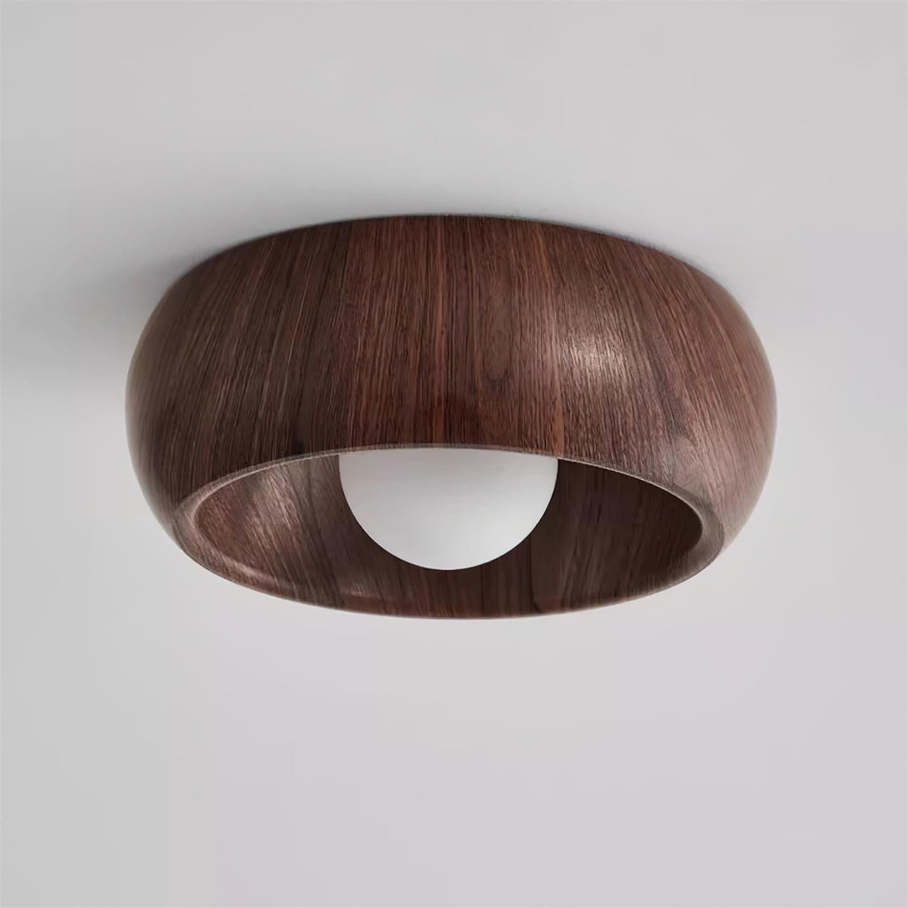 LED Plafondlamp Houtlook – Minimalistisch Design – Rond | Albonara