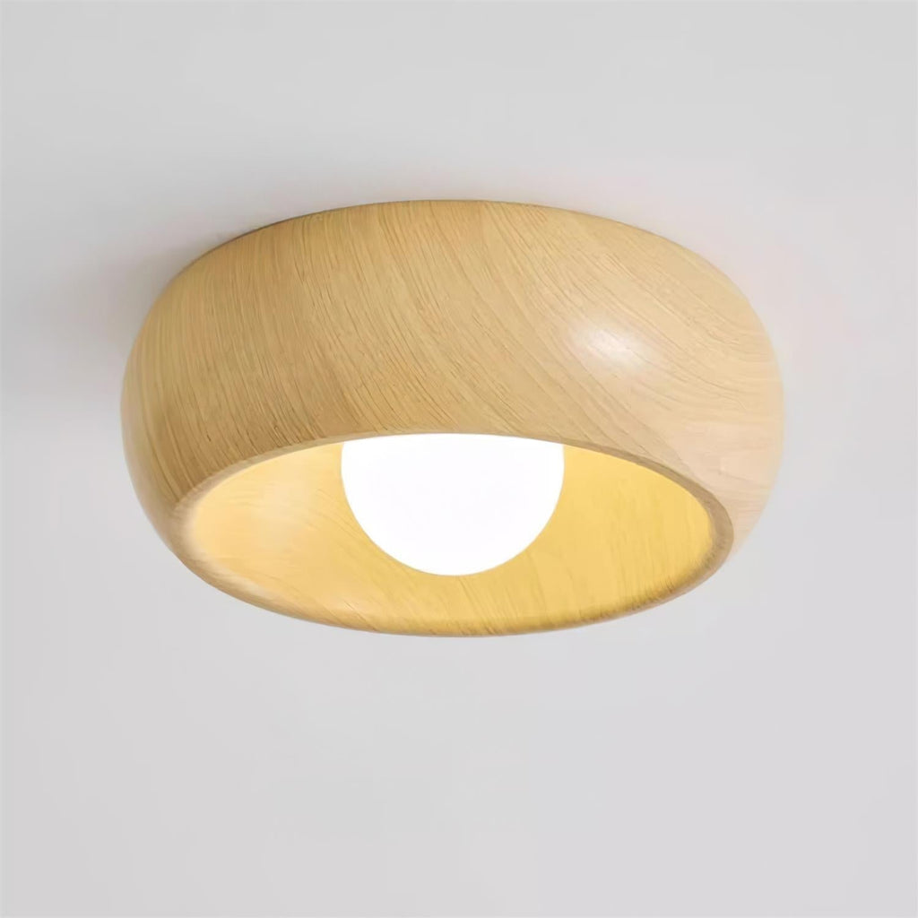 LED Plafondlamp Houtlook – Minimalistisch Design – Rond | Albonara