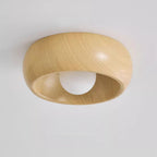 LED Plafondlamp Houtlook – Minimalistisch Design – Rond | Albonara