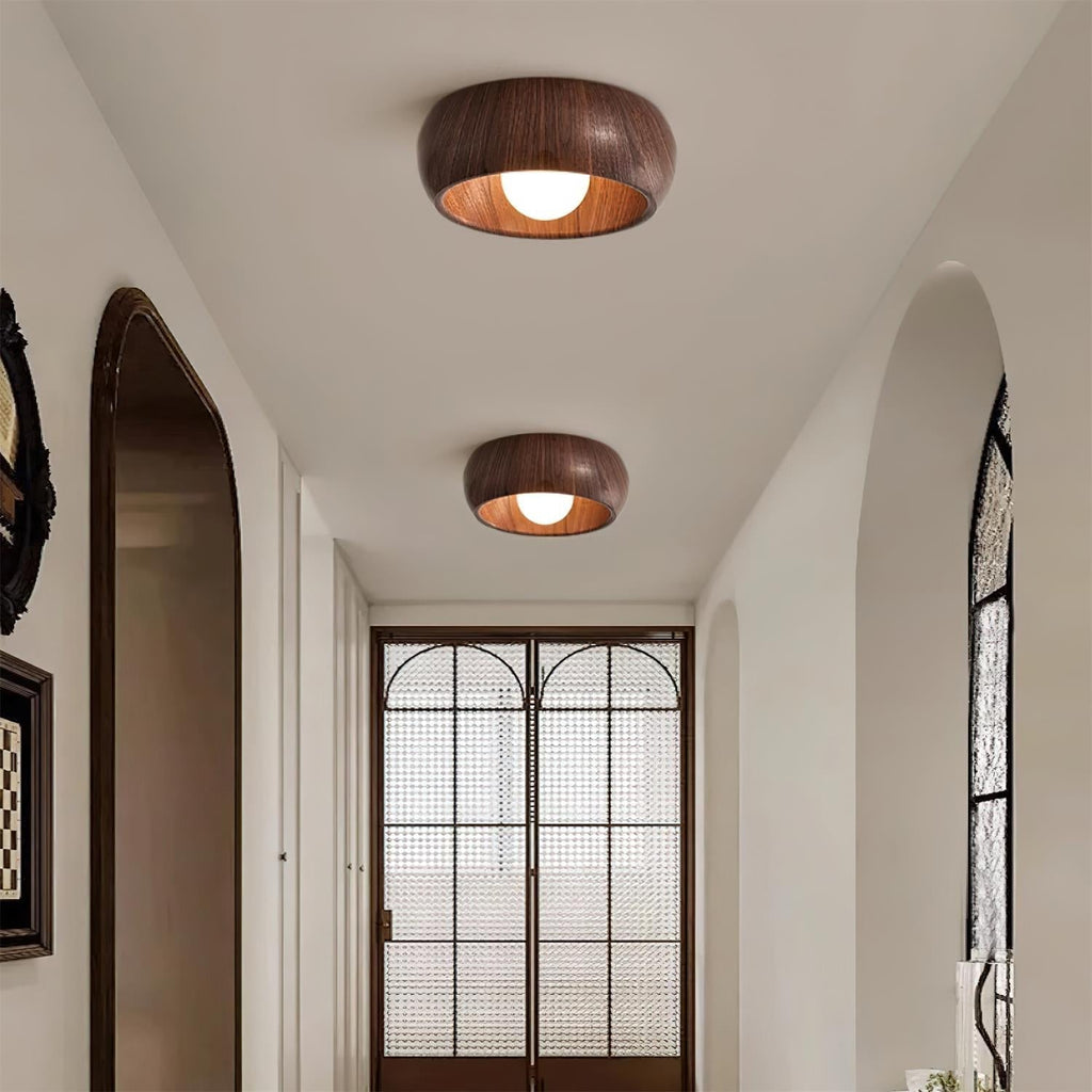 LED Plafondlamp Houtlook – Minimalistisch Design – Rond | Albonara
