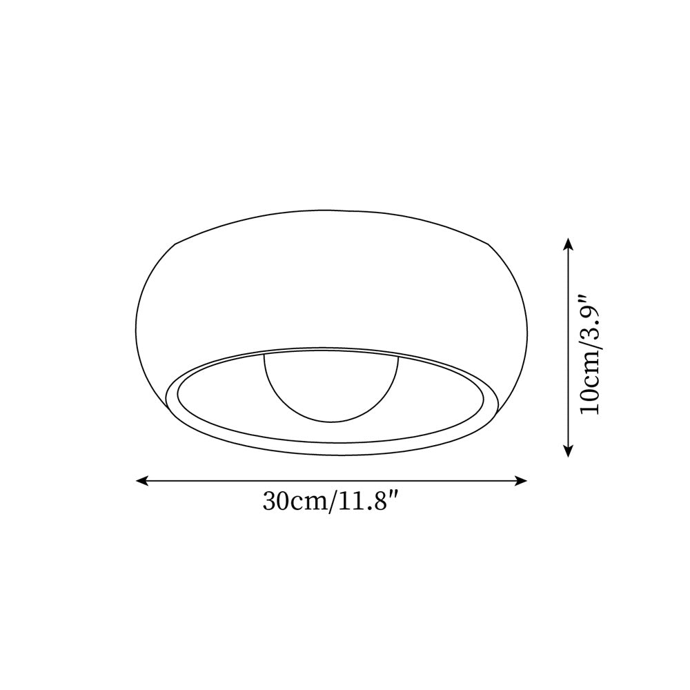 LED Plafondlamp Houtlook – Minimalistisch Design – Rond | Albonara