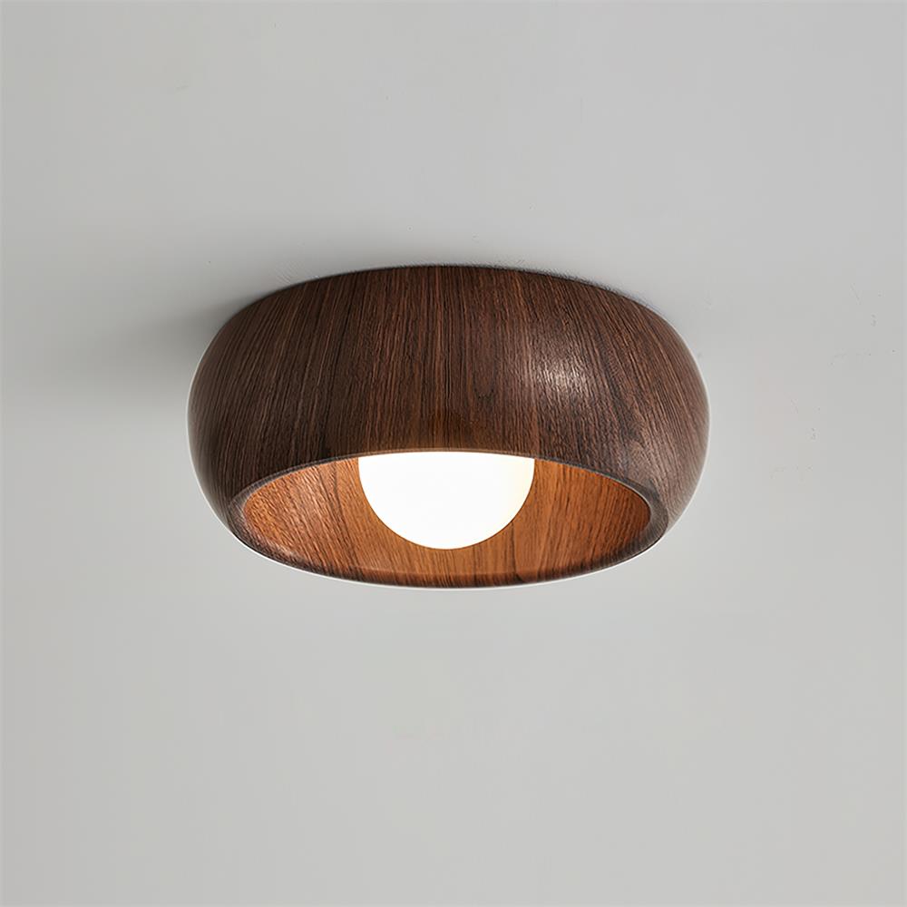 LED Plafondlamp Houtlook – Minimalistisch Design – Rond | Albonara