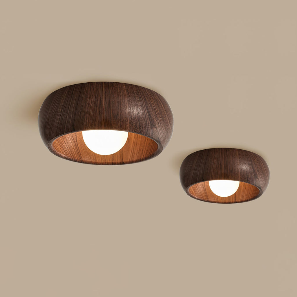 LED Plafondlamp Houtlook – Minimalistisch Design – Rond | Albonara