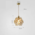 Glazen Hanglamp – Bloem Design – Messing Afwerking | Floyem