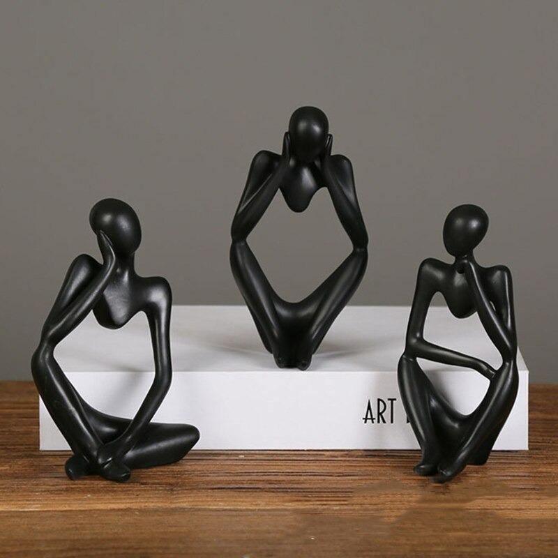 Mente | Abstracte Denker Sculptuur met Moderne Elegantie