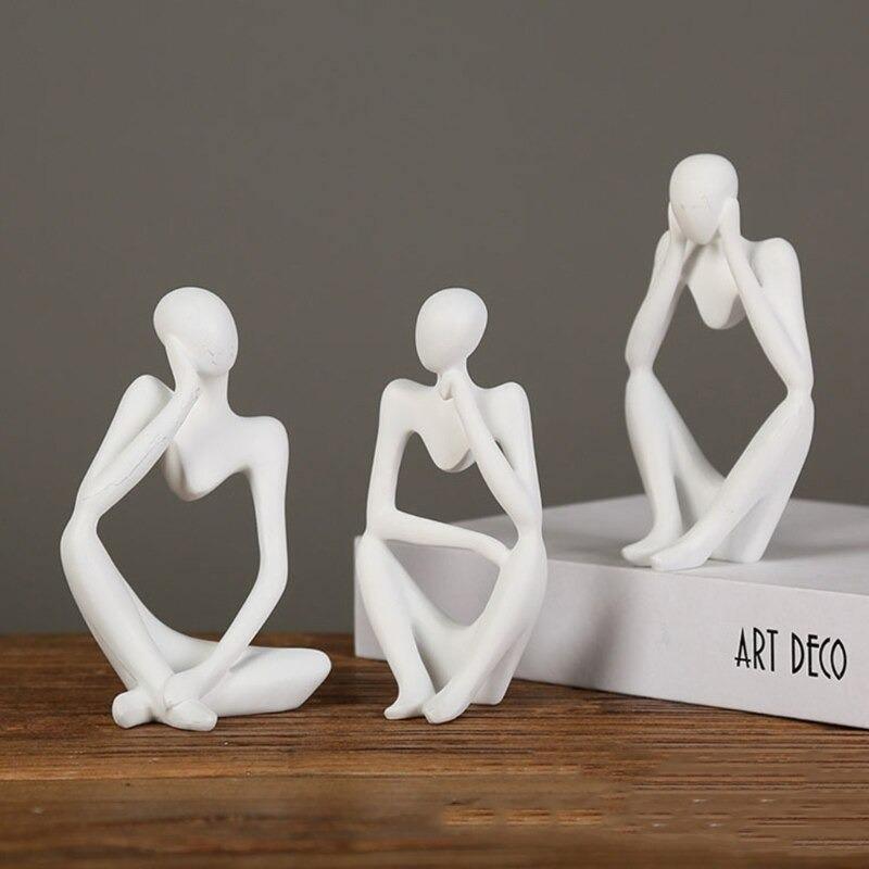 Mente | Abstracte Denker Sculptuur met Moderne Elegantie