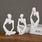 Mente | Abstracte Denker Sculptuur met Moderne Elegantie