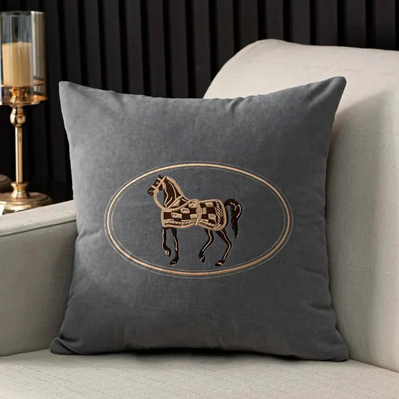 Eques | Fluweel Kussenhoes – Decoratief 45x45 • (x1/x2/x4/x6)