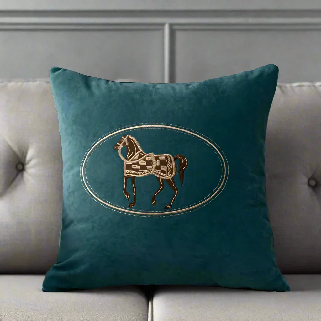 Eques | Fluweel Kussenhoes – Decoratief 45x45 • (x1/x2/x4/x6)