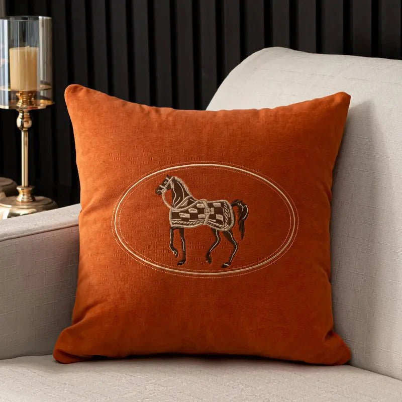 Eques | Fluweel Kussenhoes – Decoratief 45x45 • (x1/x2/x4/x6)