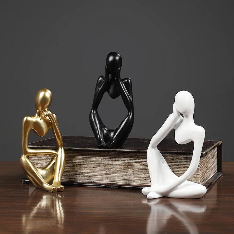 Mente | Abstracte Denker Sculptuur met Moderne Elegantie