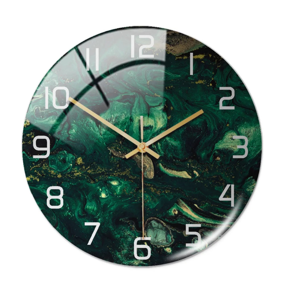 VenaLuxe | Moderne Wandklok in Marmer-look – Hoogwaardig Acryl – 30 cm