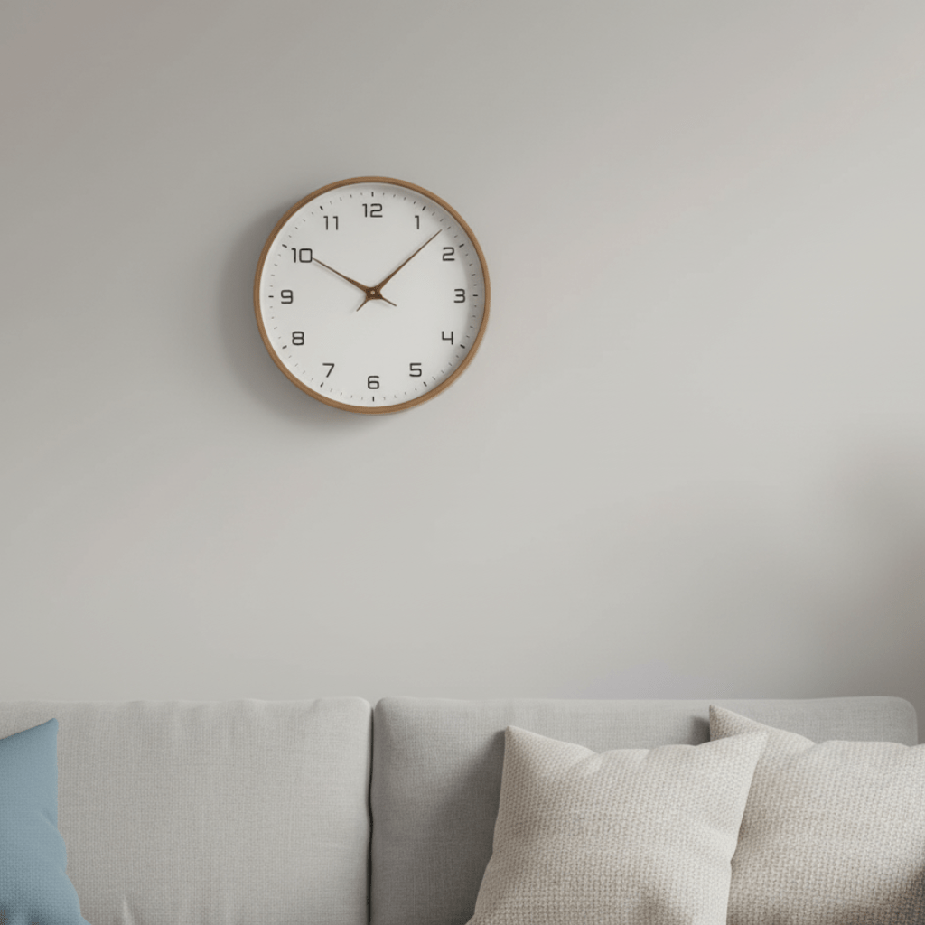 Moderne Wandklok Hout – Geruisloos Uurwerk – Minimalistisch | Tempo Bosco