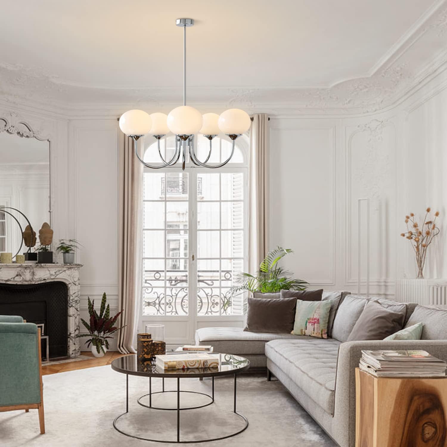 Rondo | Design Kroonluchter met Speelse Glazen Bollen