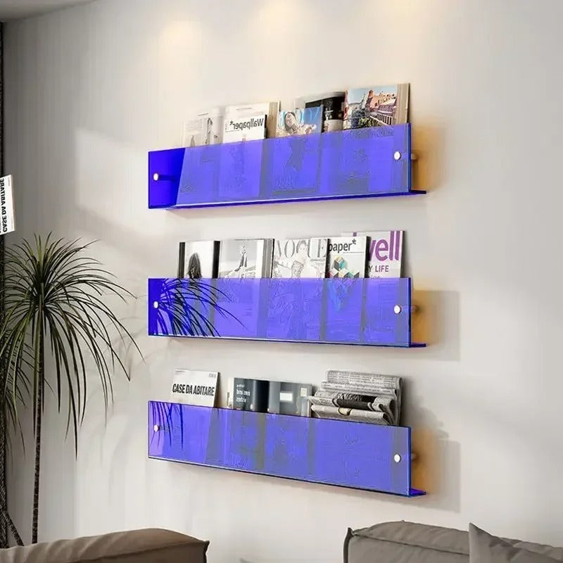 Zwevende Wandplank Transparant – Modern Design – Wandmontage | Seraphina