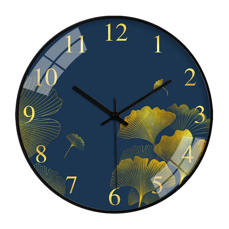 Fiorina | Geluidsloze Bloemenwandklok – Elegant Romantisch Design – 25 cm – Stil Kwartsuurwerk