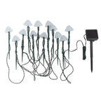 ForestGlow | 12-delige Solar Tuinverlichting – Paddenstoelvorm – Warmwit LED – IP65 Waterdicht