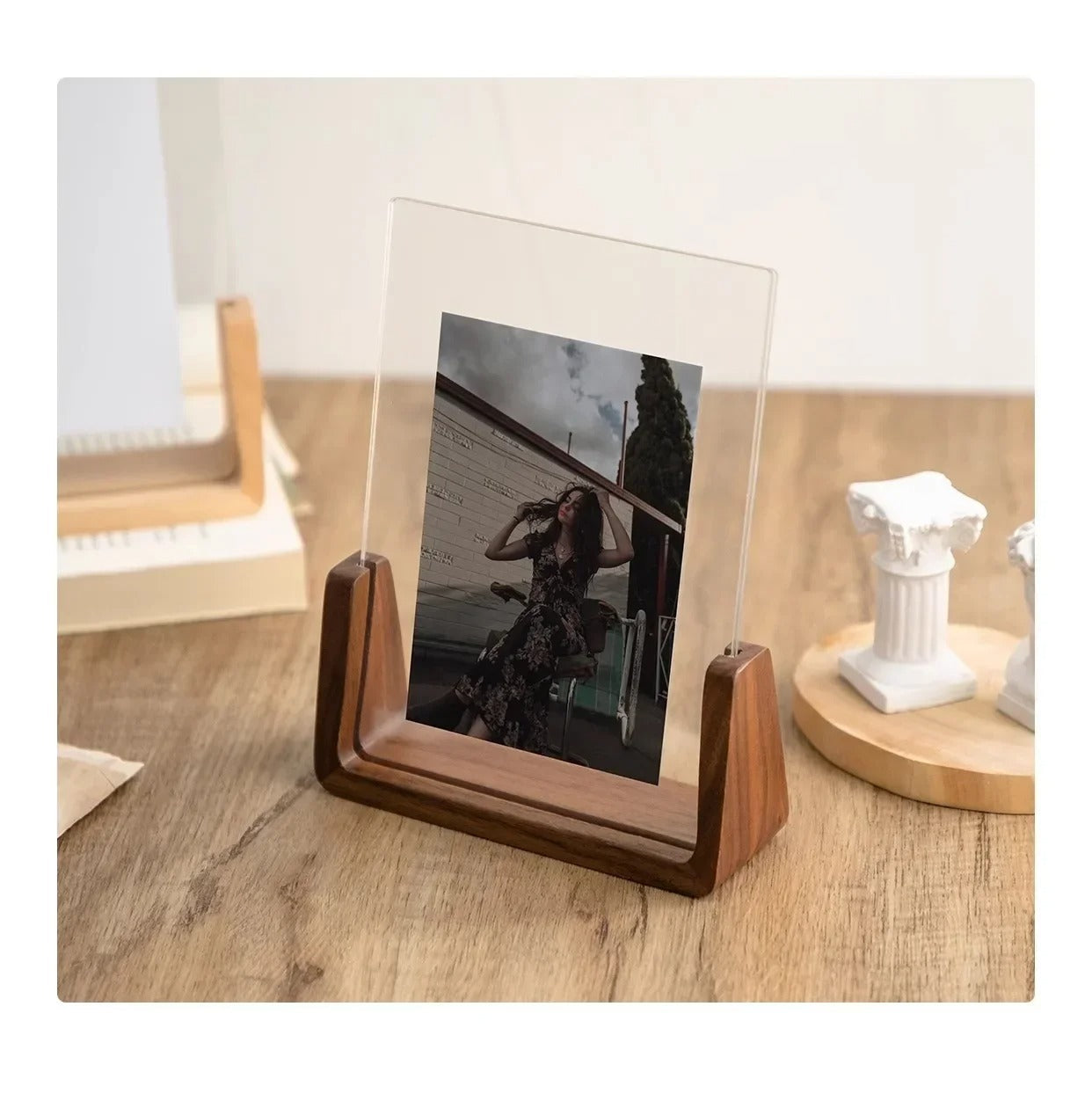 Zwevende Fotolijst – Beukenhout & Helder Acryl | Bodi
