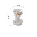 Rinascimento | Artistieke David Buste Vaas – Handbeschilderd Design – 24 cm