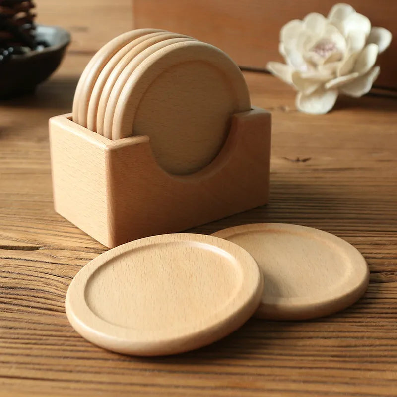 Komorebi | Japanse Houten Onderzetter Set
