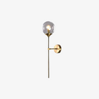 Lior | Elegante Verticale Wandlamp met Glazen Bol
