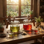 Fumo Legno | Luxe Borosilicaat Glazen Theepot – Houten Handvat – 550 ml