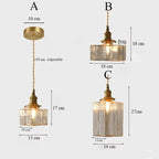Retro Hanglamp – Geribbeld Glas – E27 | Oro Retro