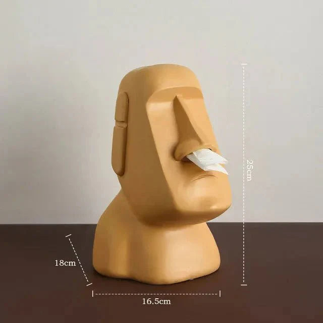 Tiki Box | Moai Design Tissue Box