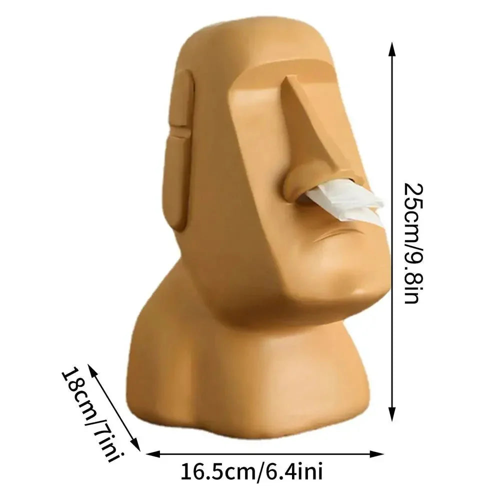 Tiki Box | Moai Design Tissue Box