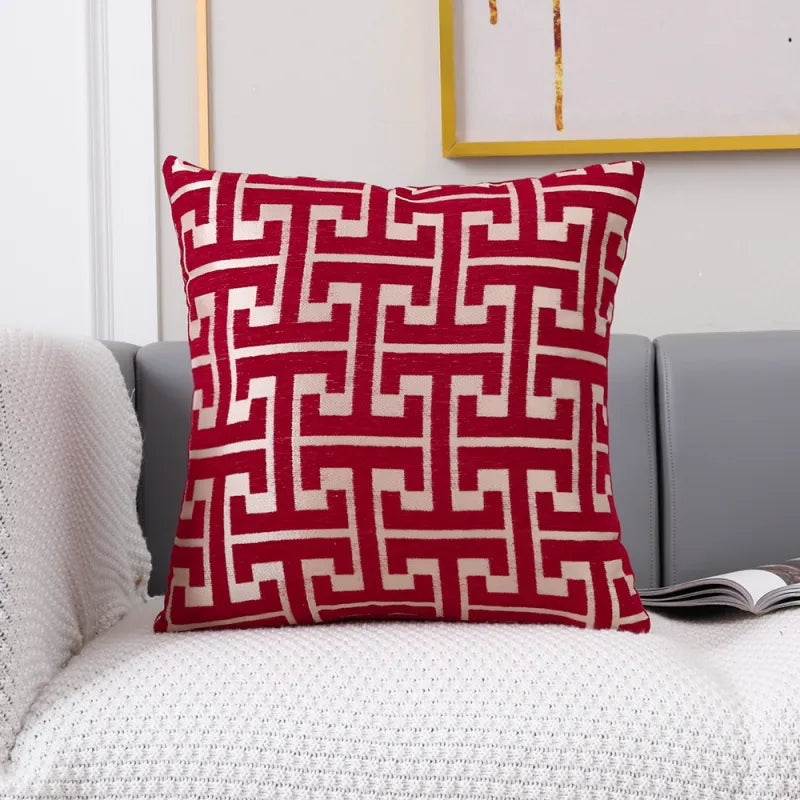 Jacquard | Elegante Kussenhoes met Tijdloos Motief