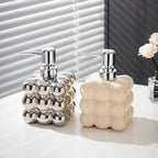 Soapie | Luxe Keramische Zeepdispenser – Modern Bubbeldesign