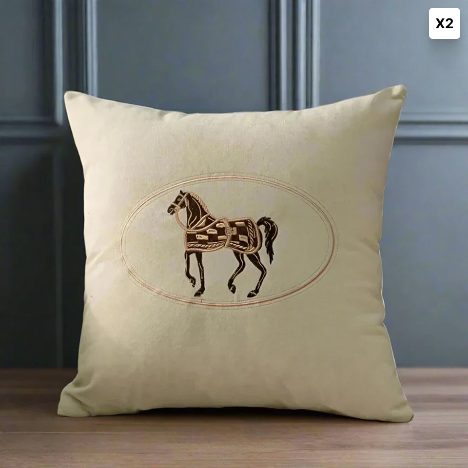 Eques | Fluweel Kussenhoes – Decoratief 45x45 • (x1/x2/x4/x6)