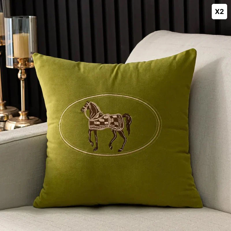 Eques | Fluweel Kussenhoes – Decoratief 45x45 • (x1/x2/x4/x6)