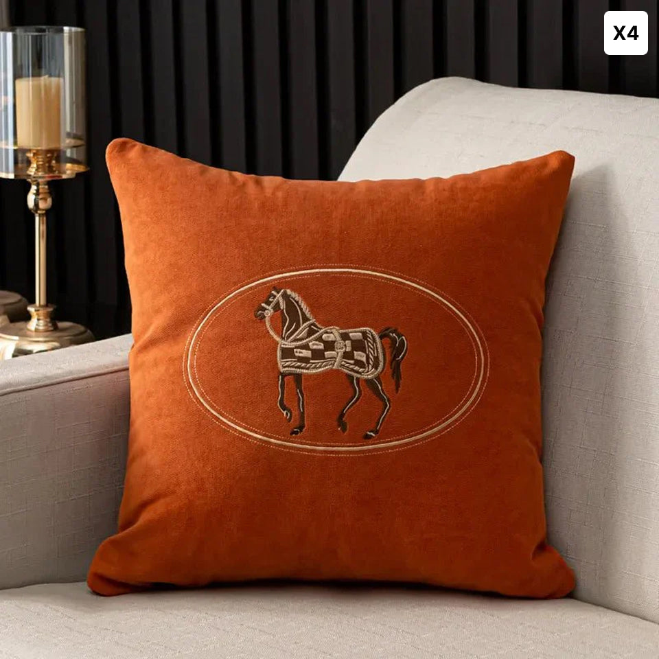Eques | Fluweel Kussenhoes – Decoratief 45x45 • (x1/x2/x4/x6)