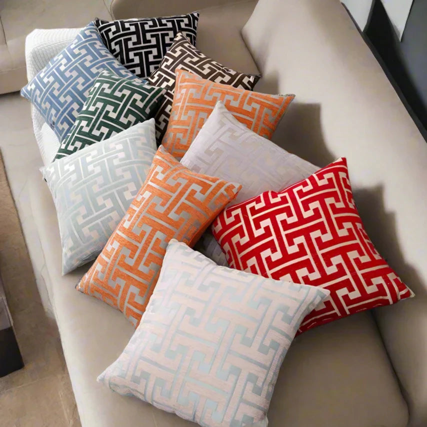 Jacquard | Elegante Kussenhoes met Tijdloos Motief