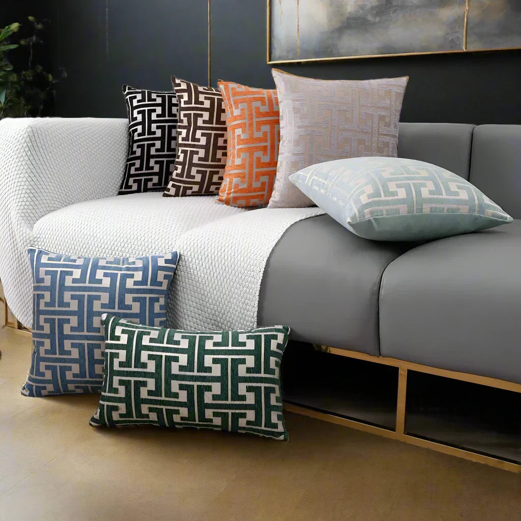 Jacquard | Elegante Kussenhoes met Tijdloos Motief