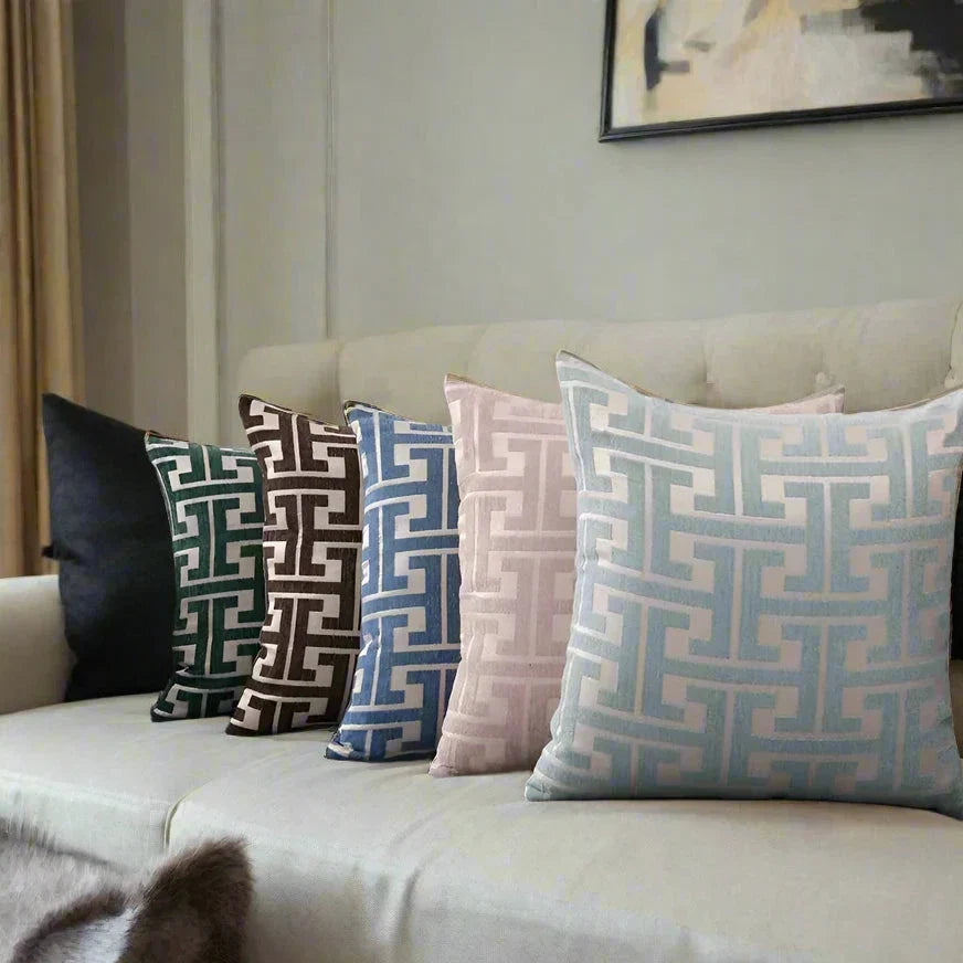 Jacquard | Elegante Kussenhoes met Tijdloos Motief