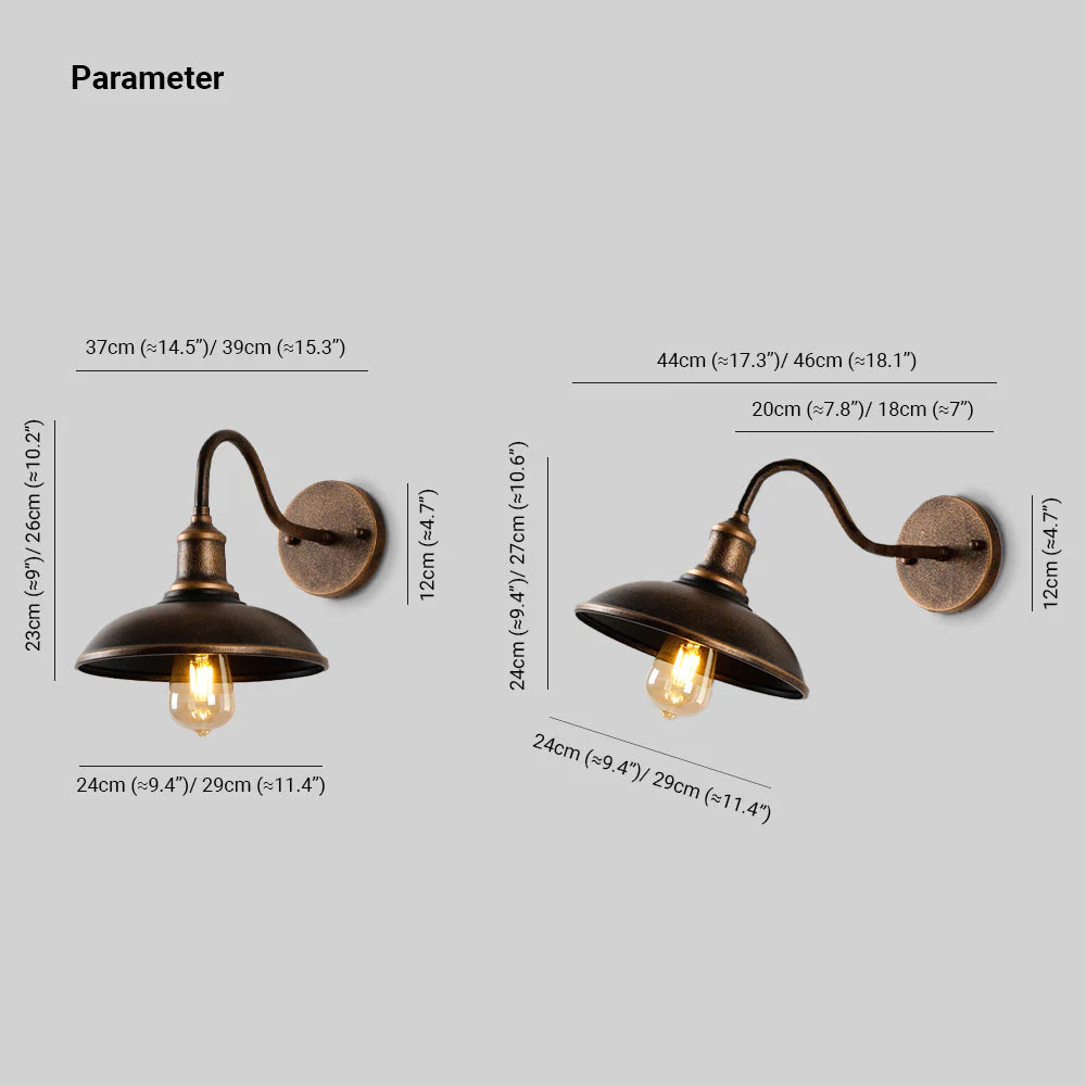 Industriële Buitenwandlamp – IP65 – Gietijzer | Ferris