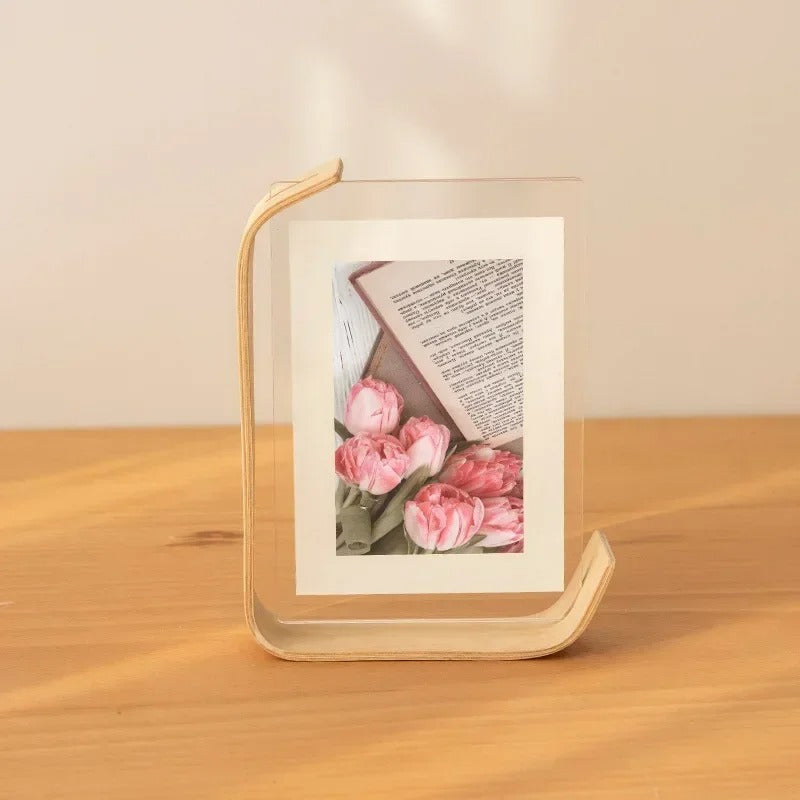 Zwevende Fotolijst – Beukenhout & Helder Acryl | Bodi