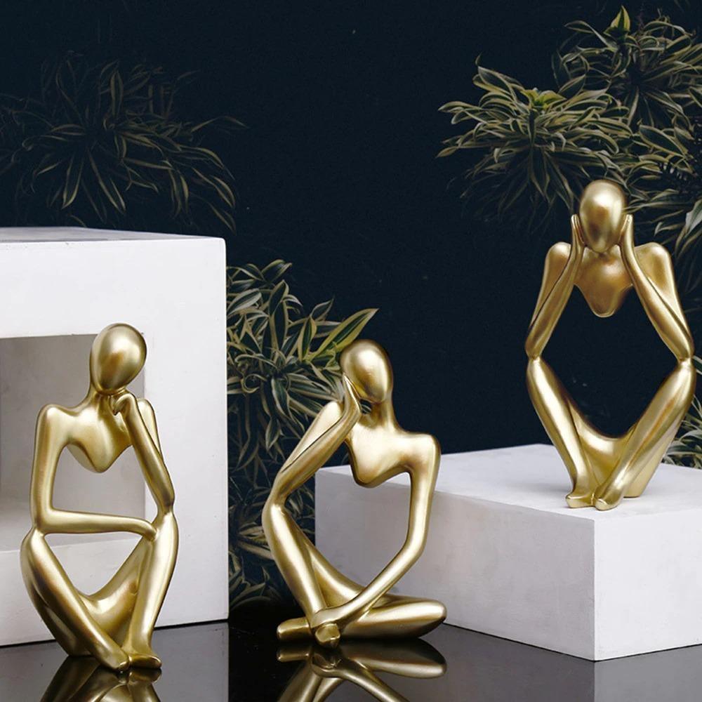 Mente | Abstracte Denker Sculptuur met Moderne Elegantie
