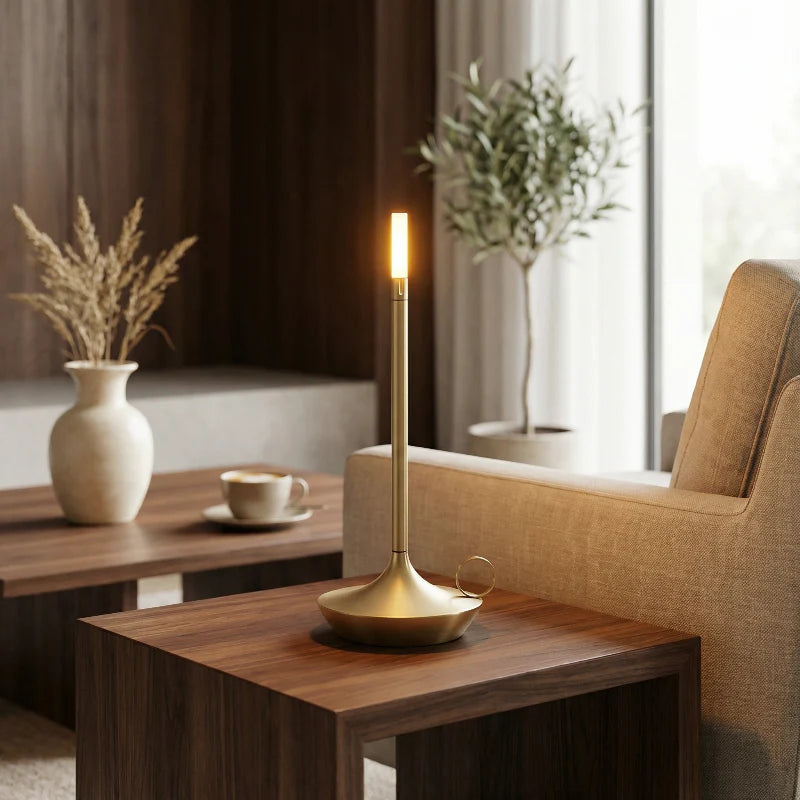 Draagbare LED Tafellamp – Dimbaar | Candela Touch