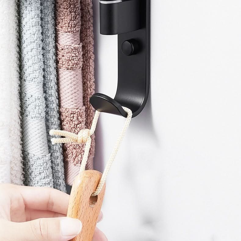 Braccio Nero | Moderne Handdoekhouder – 5 Draaibare Armen