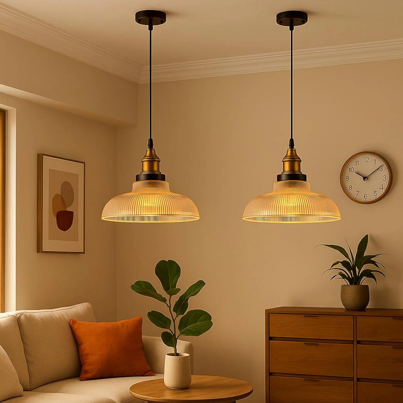 Rifletto | Glazen Hanglamp met Sfeervolle Lichtreflectie