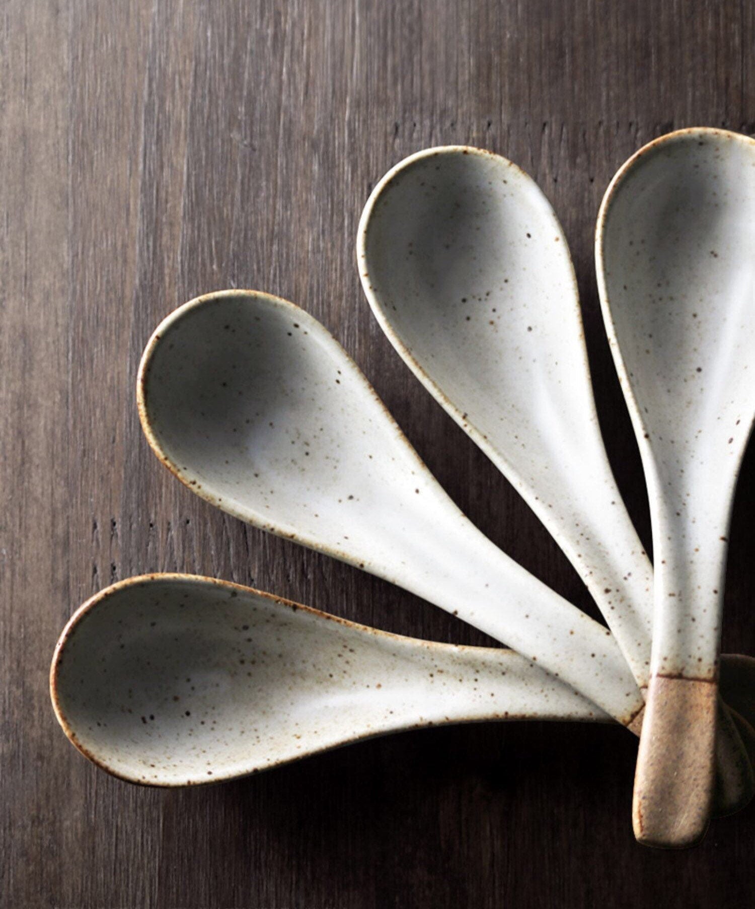Saji | Handgemaakte Keramische Soeplepel