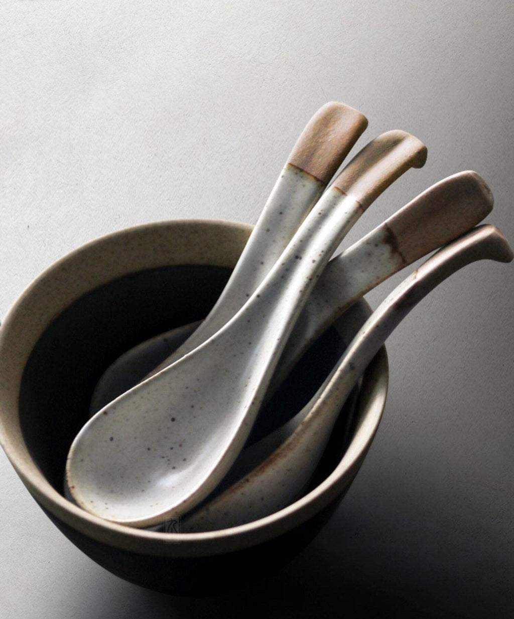 Saji | Handgemaakte Keramische Soeplepel