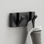 Gancio Fold | Luxe Inklapbare Wandhaken – Ruimtebesparend Aluminium – Zwart & Goud