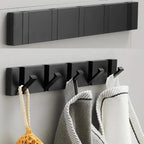Gancio Fold | Luxe Inklapbare Wandhaken – Ruimtebesparend Aluminium – Zwart & Goud
